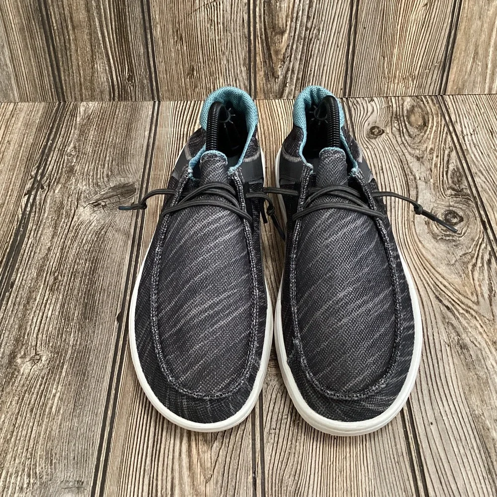 Hey Dude Wally Frontier Lava Stone Blue Gray Slip On Sneakers Men's Size 9 US